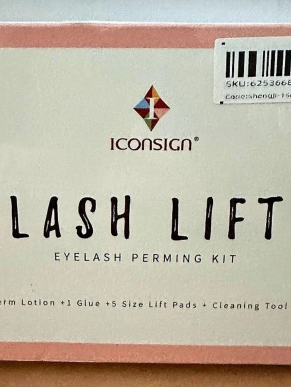 Iconsign Lash Lift Eyelash Perming Kit Eyelash Perming Kit Pink & White NWT